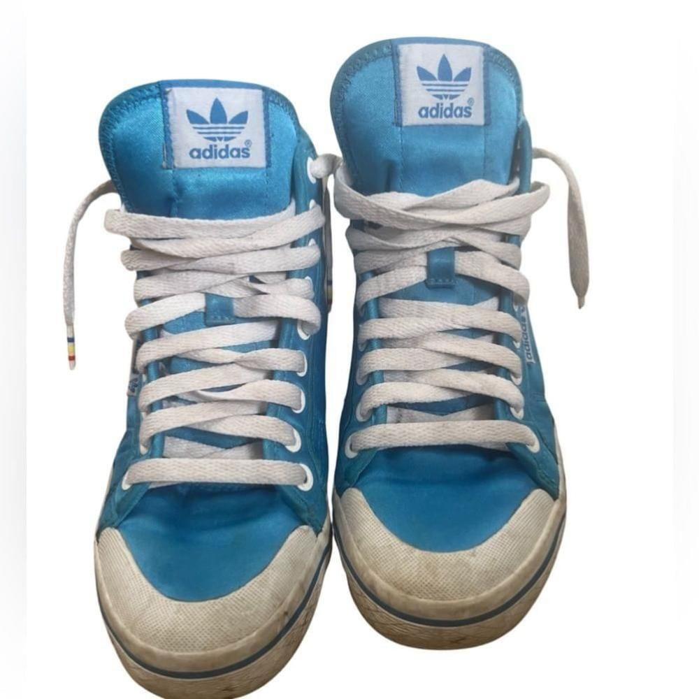 Adidas 2008 Blue satin sneakers